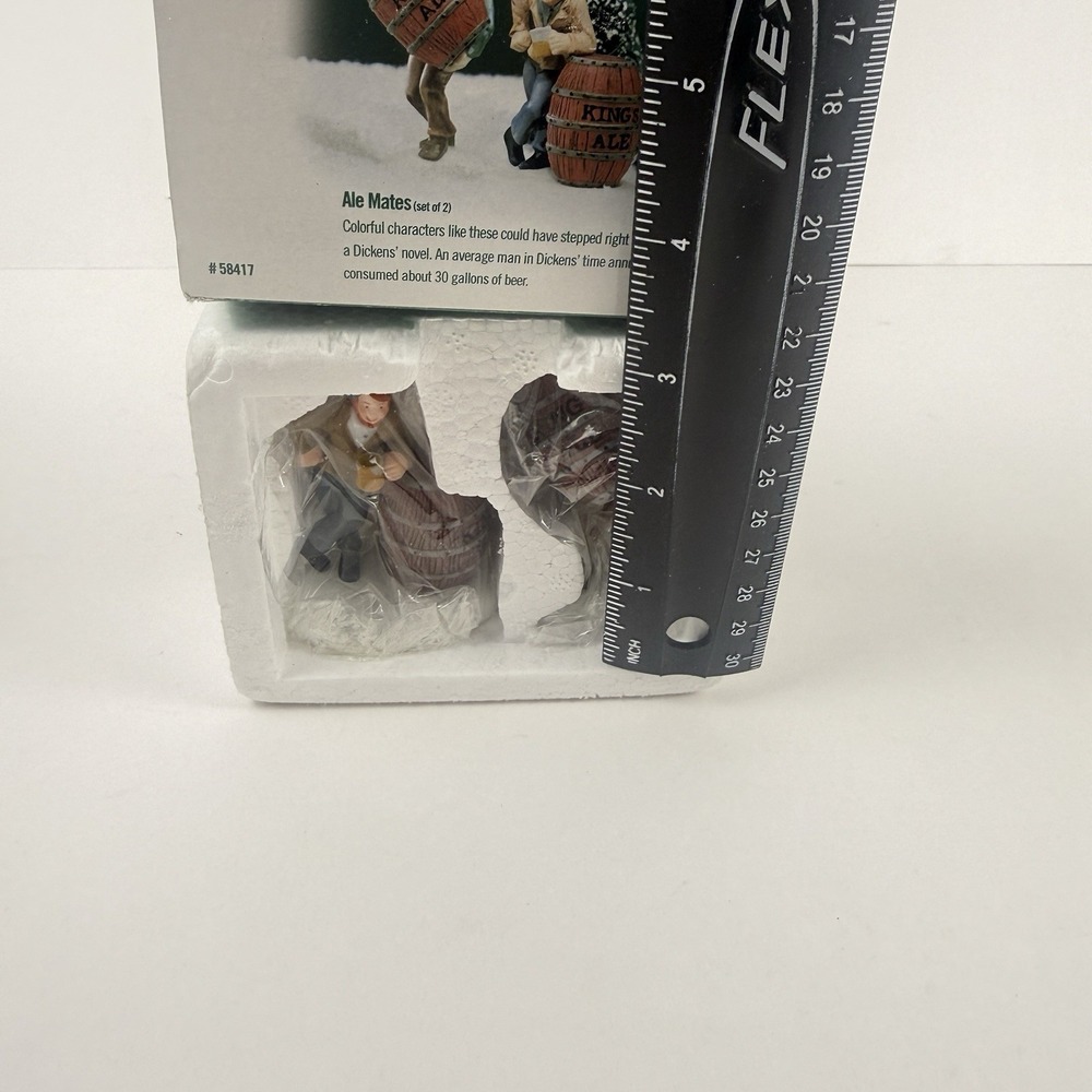 Department 56 ALE MATES Christmas Dickens Village Beer Keg 58417 Retired - Picture 5 of 11